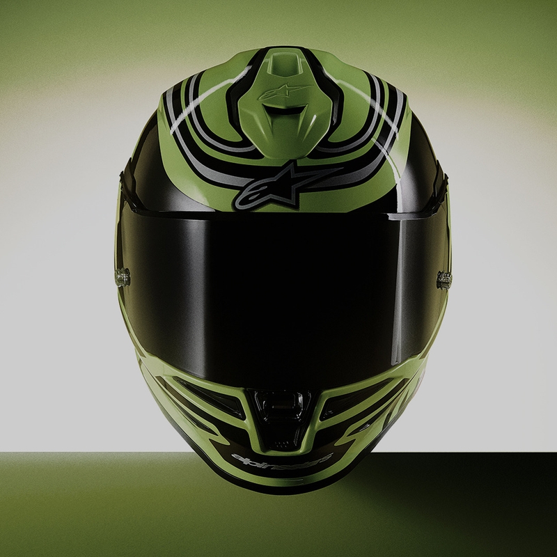 Alpinestars S-R7 Zeal full-face motociklistička kaciga fluo žuto-crno-bijela
