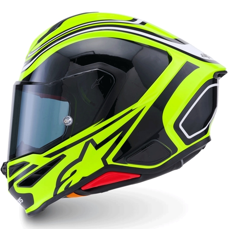 Alpinestars S-R7 Zeal full-face motociklistička kaciga fluo žuto-crno-bijela