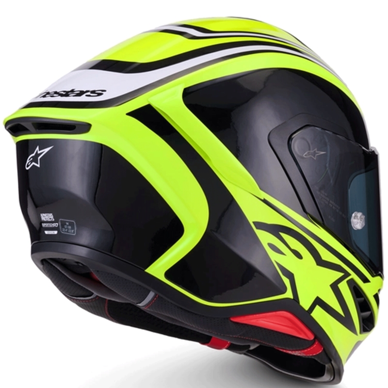 Alpinestars S-R7 Zeal full-face motociklistička kaciga fluo žuto-crno-bijela