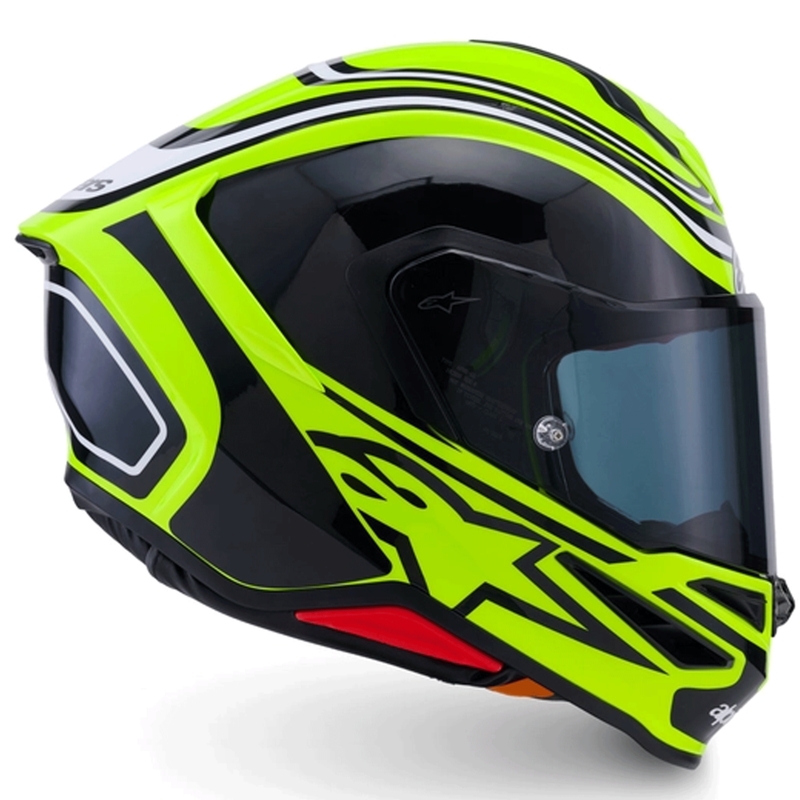 Alpinestars S-R7 Zeal full-face motociklistička kaciga fluo žuto-crno-bijela
