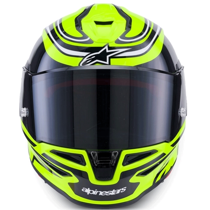Alpinestars S-R7 Zeal full-face motociklistička kaciga fluo žuto-crno-bijela