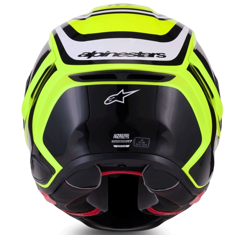 Alpinestars S-R7 Zeal full-face motociklistička kaciga fluo žuto-crno-bijela