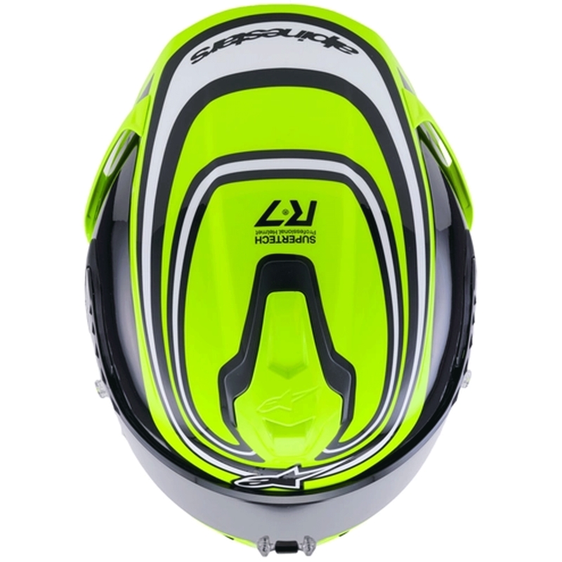 Alpinestars S-R7 Zeal full-face motociklistička kaciga fluo žuto-crno-bijela