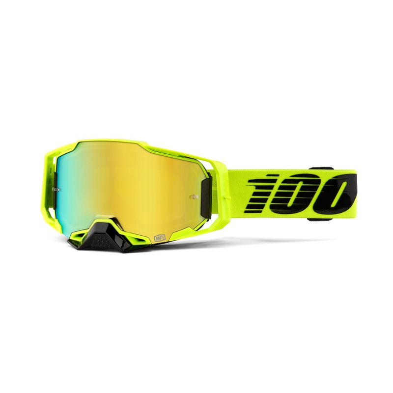 Naočale za motocross 100% ARMEGA Nuclear Citrus Yellow (zlatni pleksiglas)