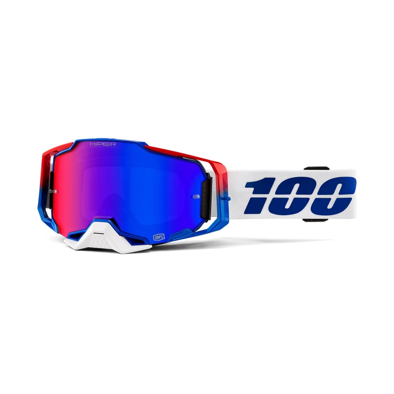 Naočale za motocross 100% ARMEGA Genesis Hiper (crveni pleksiglas)