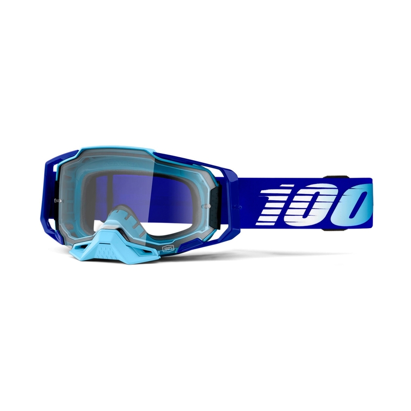 Naočale za motocross 100% ARMEGA Royal Blue (prozirni pleksiglas)