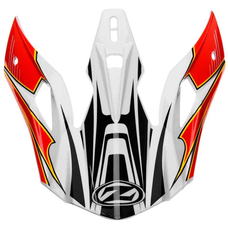 Vizir za ZED X1.9 i X1.9D kacige bijelo-crno-crveno-žuto