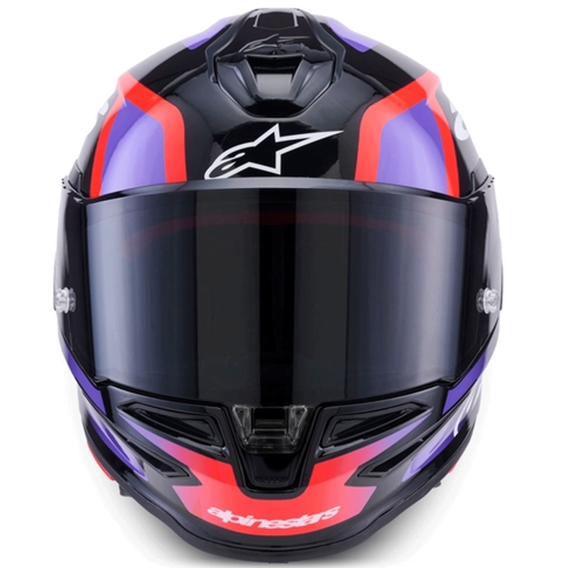 Alpinestars S-R7 Lumen full-face motociklistička kaciga crno-ljubičasta-fluo crveno-bijela