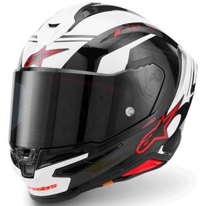Alpinestars S-R7 A-Core full face motociklistička kaciga crno-bijelo-crvena