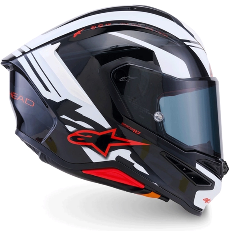 Alpinestars S-R7 A-Core full face motociklistička kaciga crno-bijelo-crvena