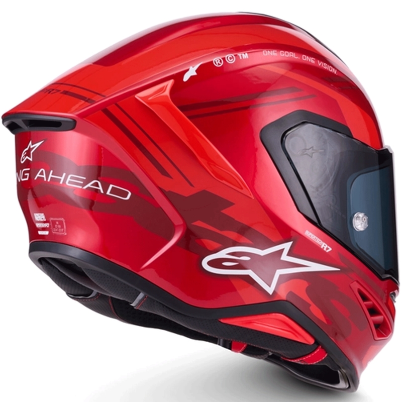 Alpinestars S-R7 A-Core integralna motociklistička kaciga crveno-bijela