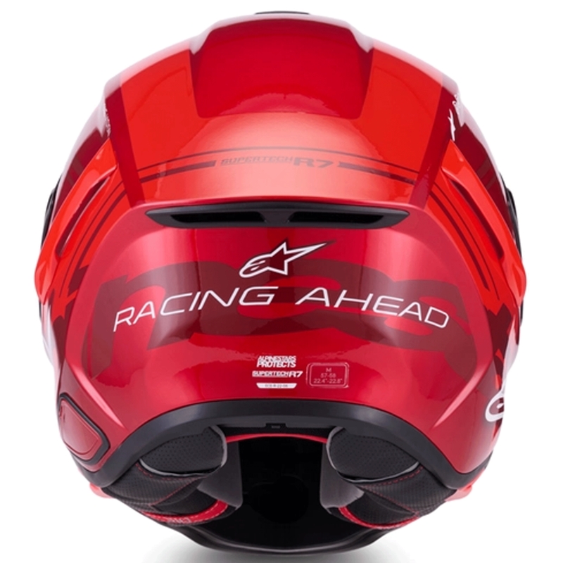 Alpinestars S-R7 A-Core integralna motociklistička kaciga crveno-bijela