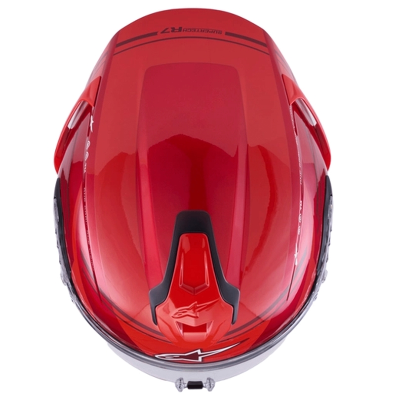 Alpinestars S-R7 A-Core integralna motociklistička kaciga crveno-bijela