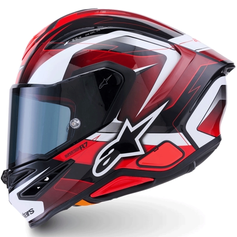 Alpinestars S-R7 Kinetis integralna motociklistička kaciga crno-crveno-bijela