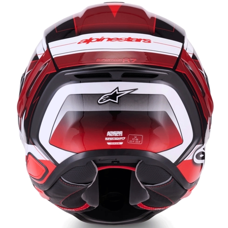 Alpinestars S-R7 Kinetis integralna motociklistička kaciga crno-crveno-bijela