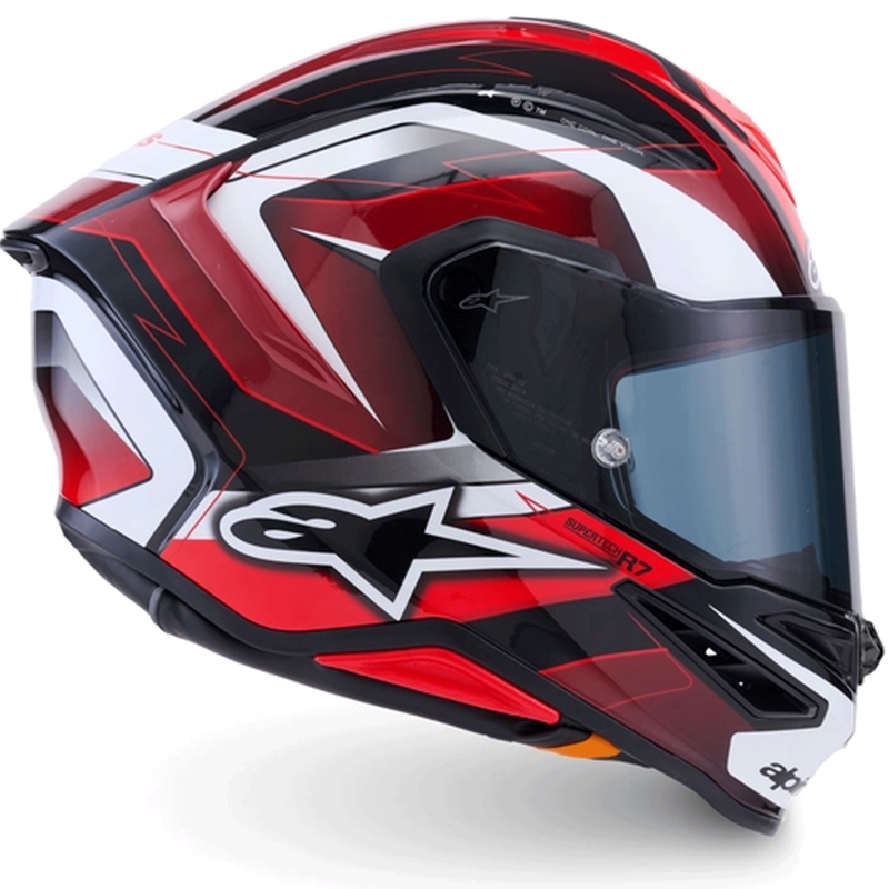 Alpinestars S-R7 Kinetis integralna motociklistička kaciga crno-crveno-bijela