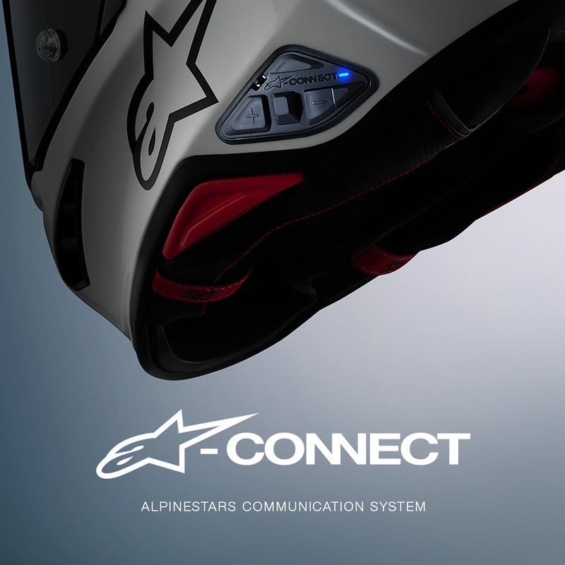 Bluetooth interkom za motocikle Alpinestars A-CONNECT sustav crne boje