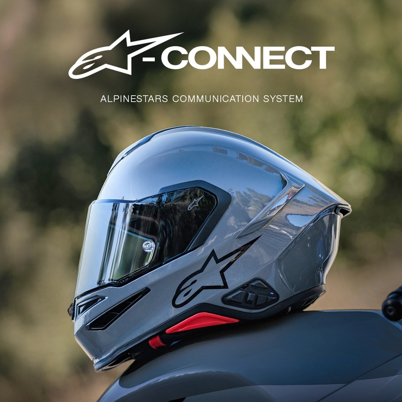 Bluetooth interkom za motocikle Alpinestars A-CONNECT sustav crne boje