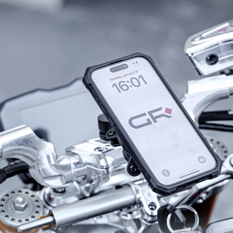 Držač za telefon za volan s certificiranim Qi2 punjenjem GRxplore MW60 crni