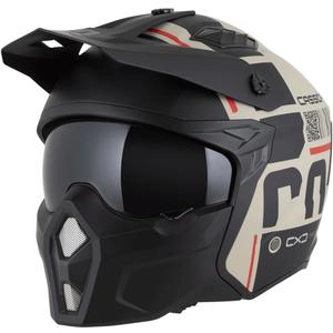 Modularna motociklistička kaciga Cassida Cross Country Code mat pijesak-crno-crvena