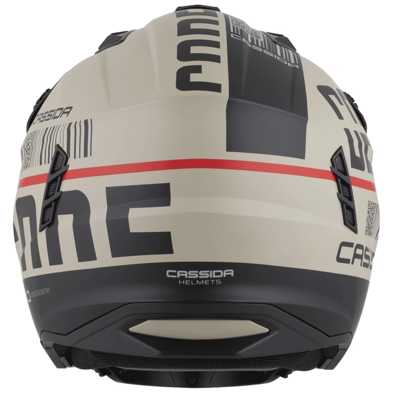 Modularna motociklistička kaciga Cassida Cross Country Code mat pijesak-crno-crvena