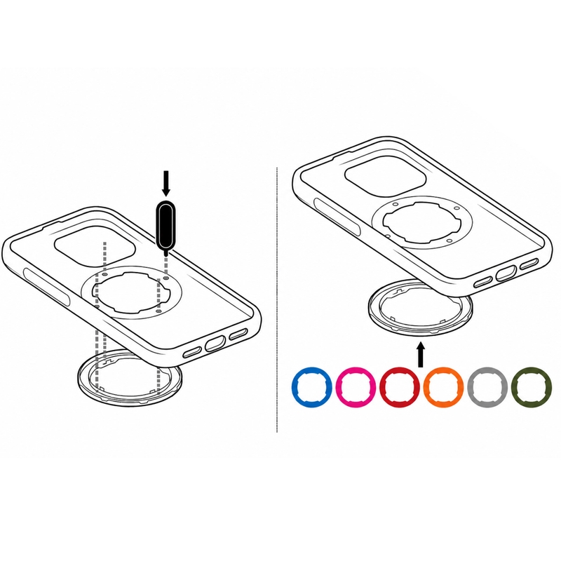 Quad Lock® MAG 2 prsten sivi