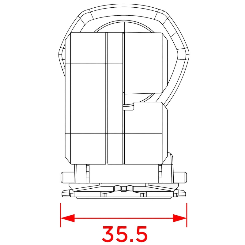 Quad Lock® tronožac crne boje