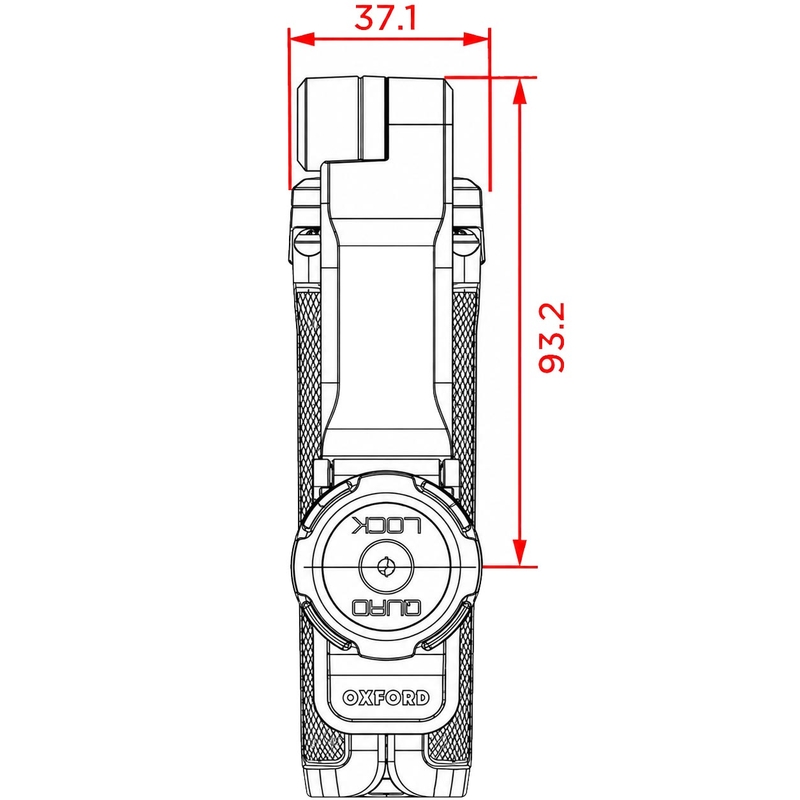 Quad Lock® tronožac crne boje