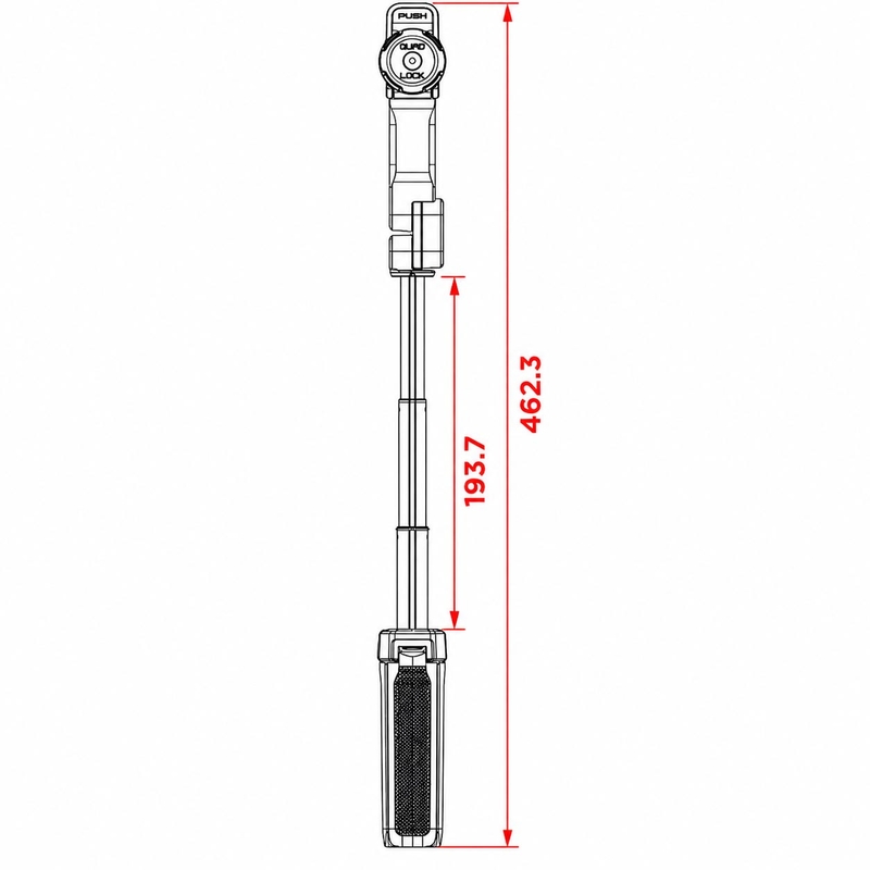 Quad Lock® tronožac crne boje