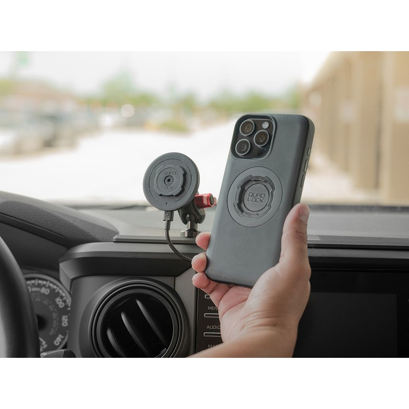 Quad Lock® adapteri za automobilske kuglaste poklopce, crni