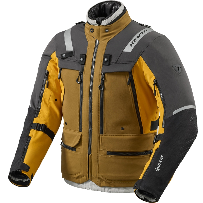 Revit Defender 4 GTX motociklistička jakna crno-senf žuta