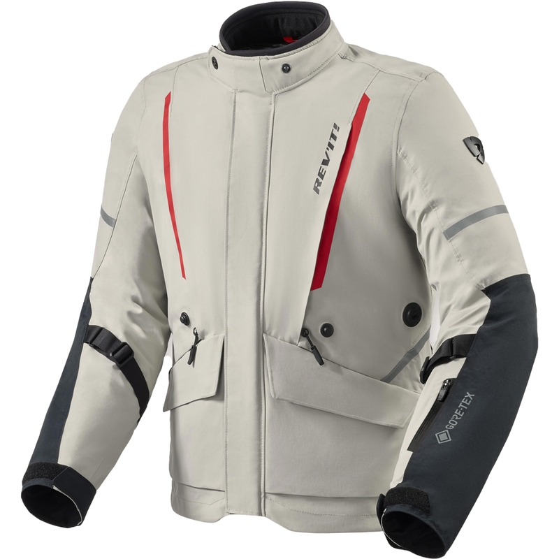 Revit Vertical 2 GTX motociklistička jakna sivo-crvena