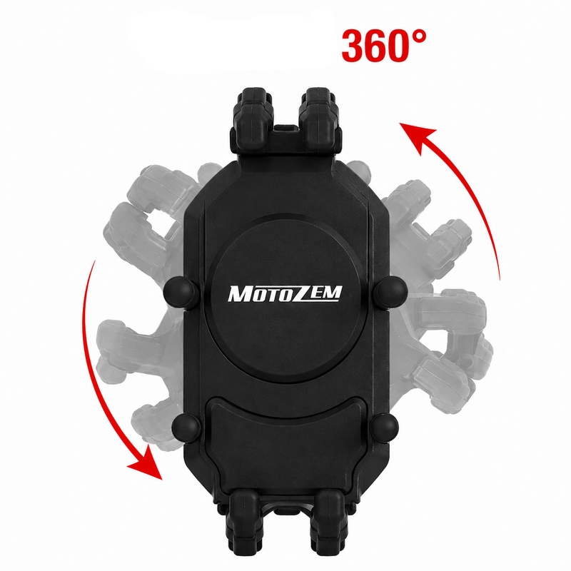 Držač za mobitel protiv vibracija MotoZem Claw crni