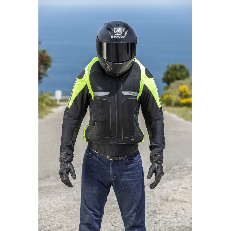 Airbag jakna HELITE Ventilirana crno-fluo žuta