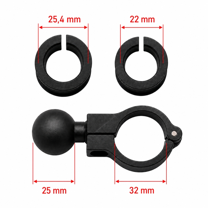 Držač za mobitel protiv vibracija MotoZem Claw crni