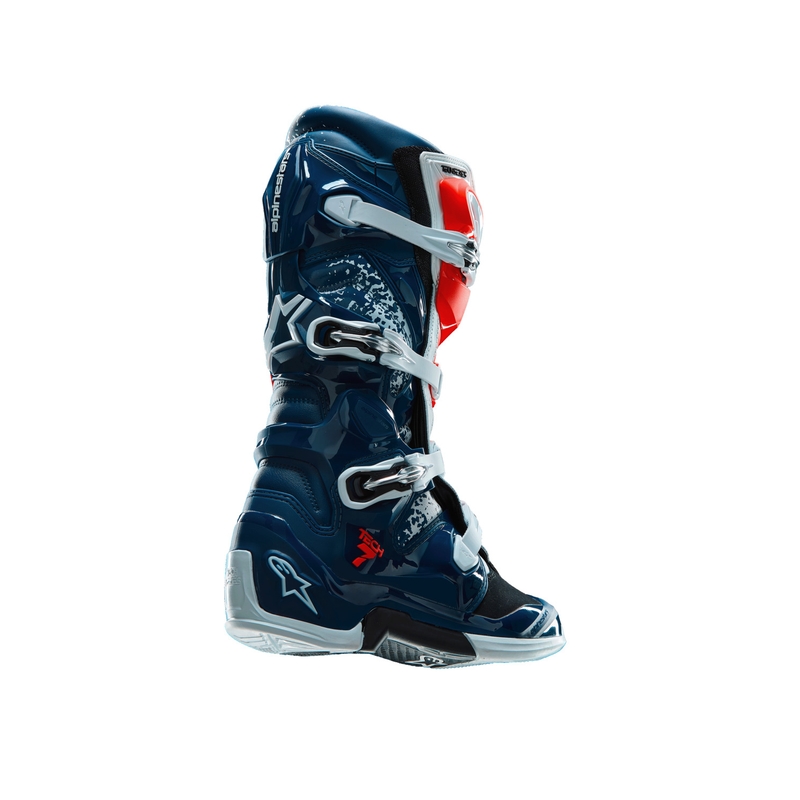 Alpinestars TECH 7 UNITY motokros čizme crveno-bijelo-plave