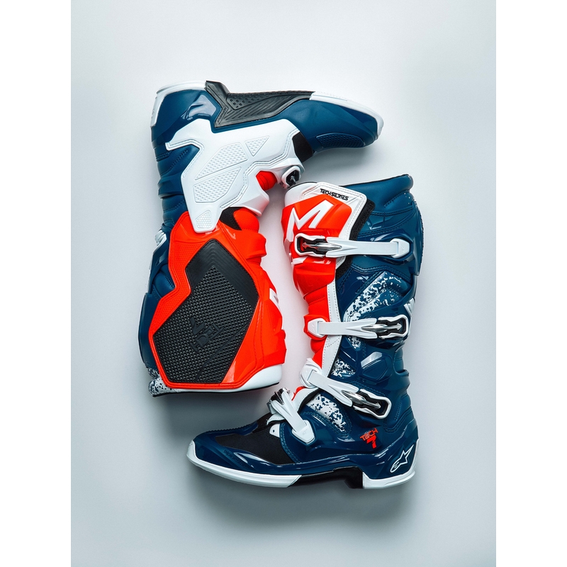 Alpinestars TECH 7 UNITY motokros čizme crveno-bijelo-plave