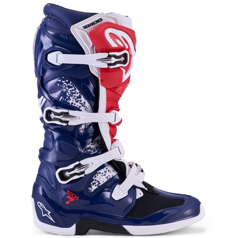 Alpinestars TECH 7 UNITY motokros čizme crveno-bijelo-plave