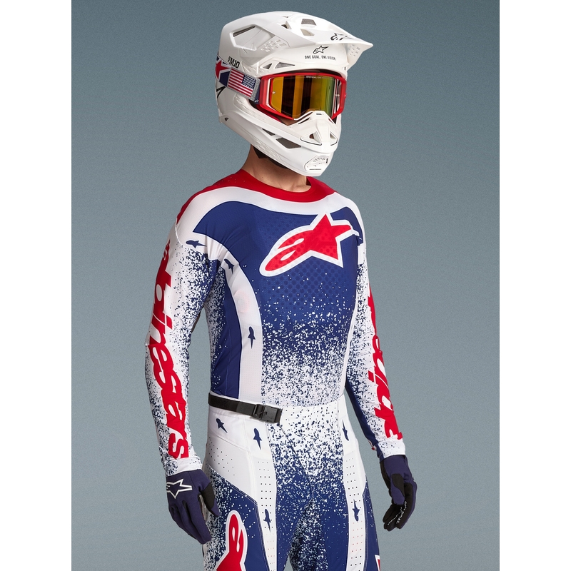 Alpinestars Techstar limited edition Unity motocross dres crveno-bijelo-plavi