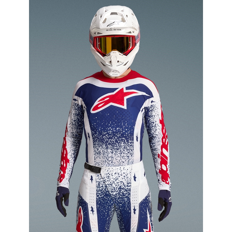 Alpinestars Techstar limited edition Unity motocross dres crveno-bijelo-plavi