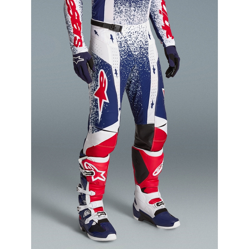 Alpinestars Techstar Limited Edition Unity Crveno-bijelo-plave motokros hlače