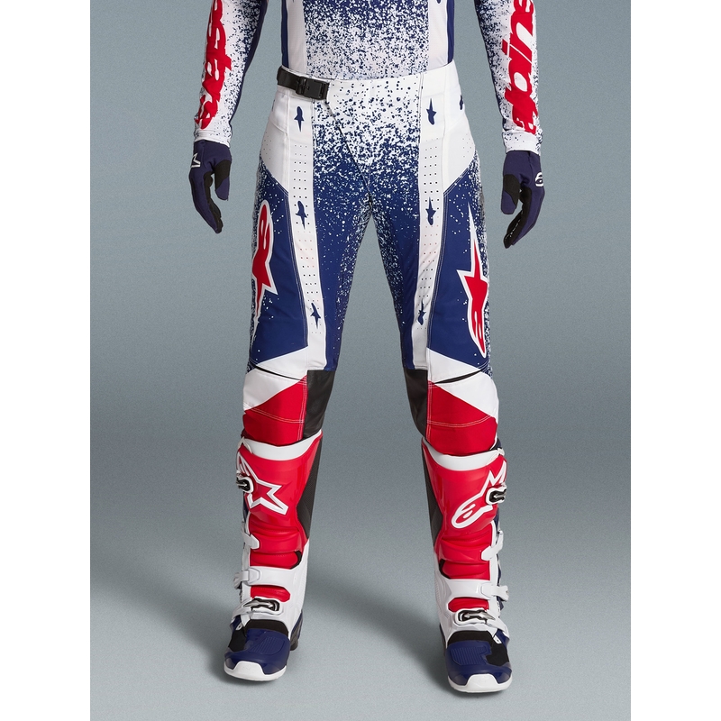Alpinestars Techstar Limited Edition Unity Crveno-bijelo-plave motokros hlače