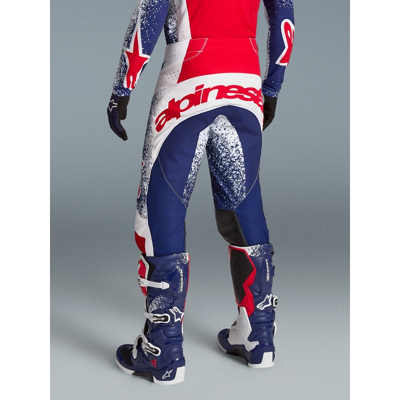 Alpinestars Techstar Limited Edition Unity Crveno-bijelo-plave motokros hlače