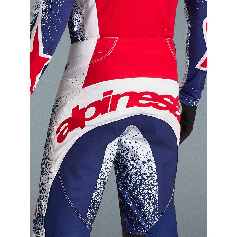 Alpinestars Techstar Limited Edition Unity Crveno-bijelo-plave motokros hlače