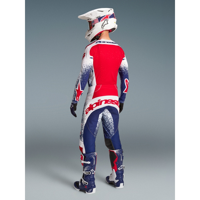 Alpinestars Techstar Limited Edition Unity Crveno-bijelo-plave motokros hlače