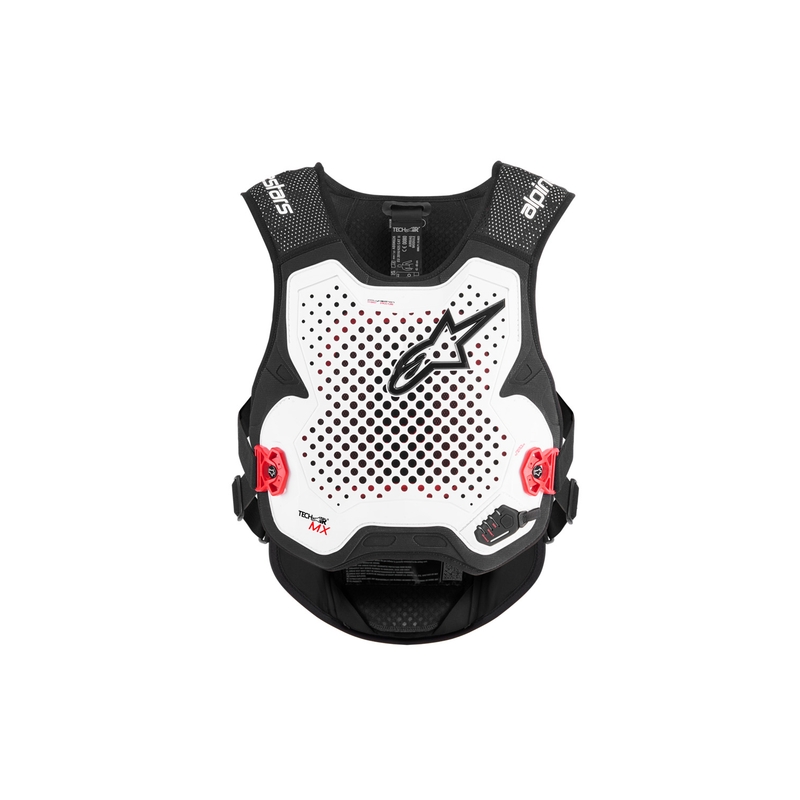 Alpinestars TECH-AIR®MX Plazma sustav prsluka sa zračnim jastukom bijelo-crno-crveni