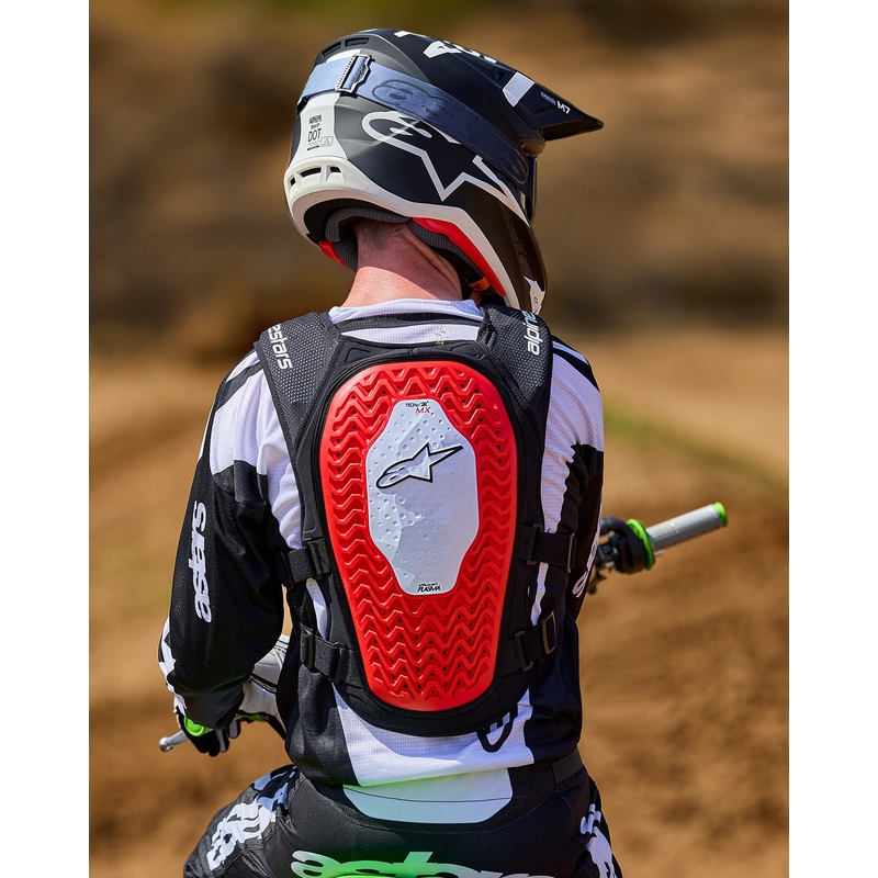 Alpinestars TECH-AIR®MX Plazma sustav prsluka sa zračnim jastukom bijelo-crno-crveni