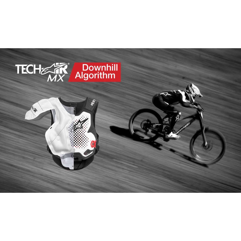 Alpinestars TECH-AIR®MX Plazma sustav prsluka sa zračnim jastukom bijelo-crno-crveni
