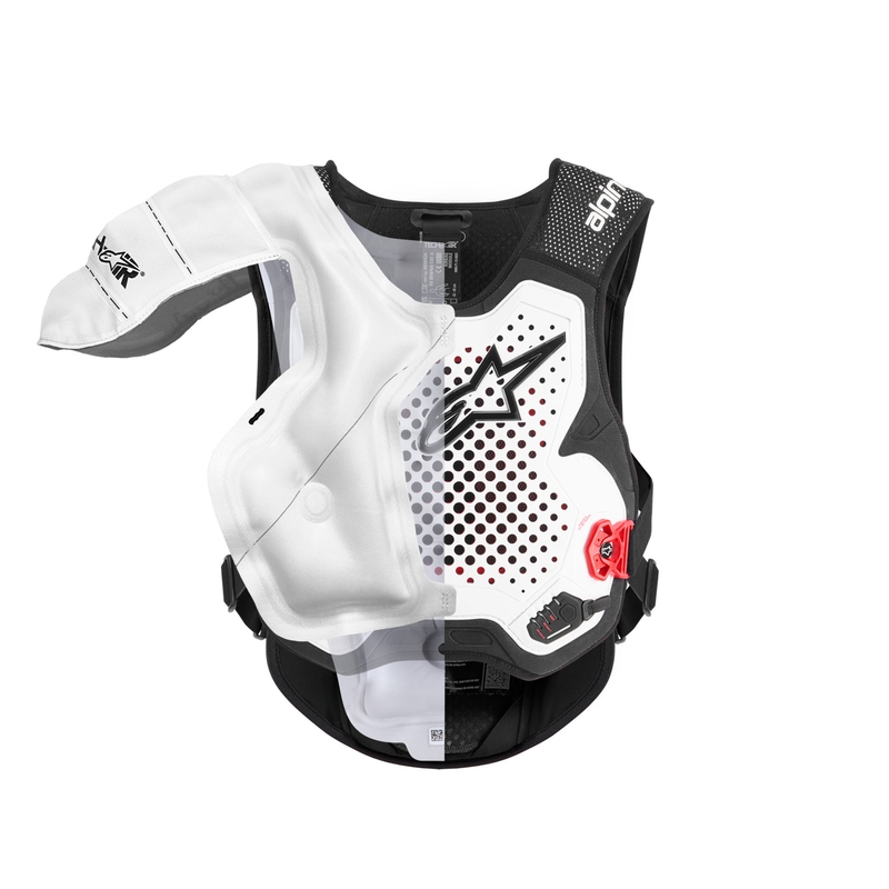 Alpinestars TECH-AIR®MX Plazma sustav prsluka sa zračnim jastukom bijelo-crno-crveni