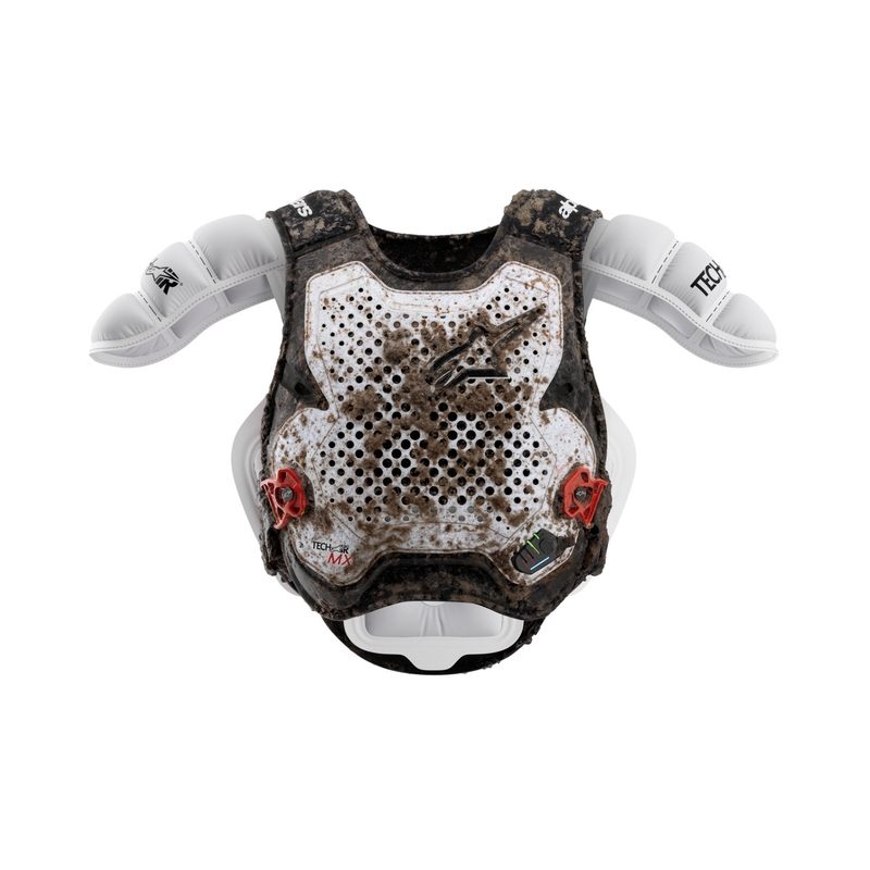 Alpinestars TECH-AIR®MX Plazma sustav prsluka sa zračnim jastukom bijelo-crno-crveni